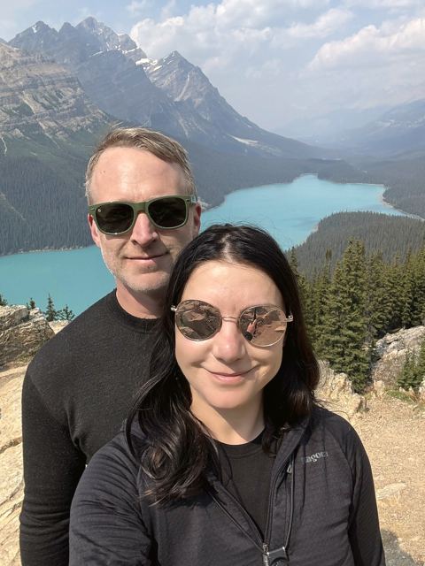 Us at Peyto Lake